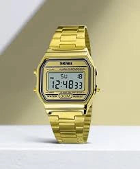 Skmei 1123 Gold Colour Watches Water Proof