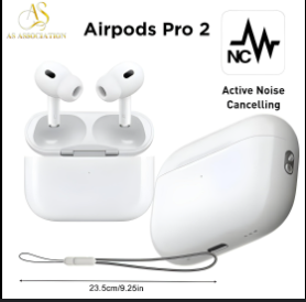 Airpods pro 2nd generation original, Bluetooth Headphones, Active Noise Cancellation, Super Sound Bass, long life Battery timing