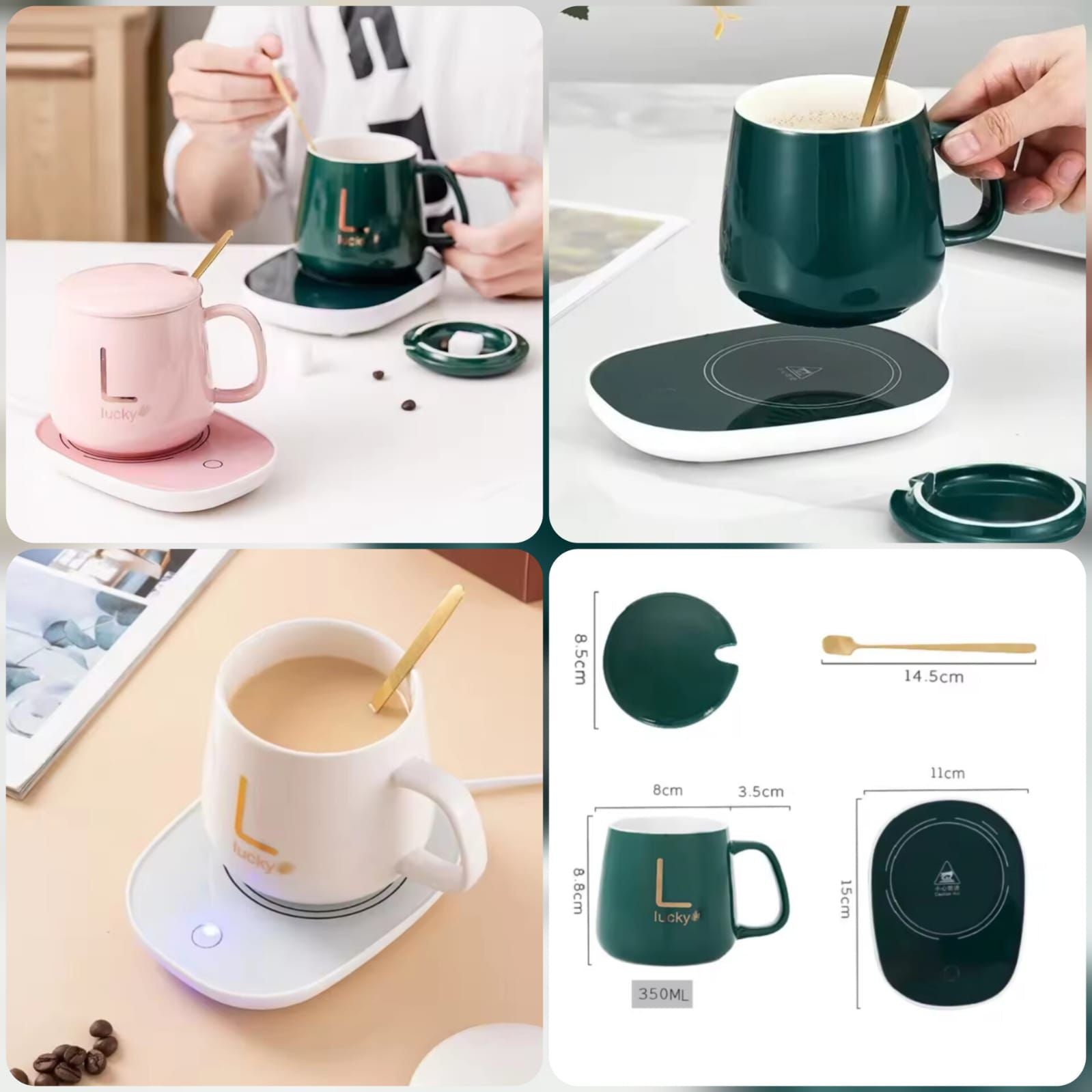 Smart Coffee Mug Warmer Set