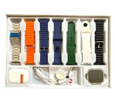H23 Ultra 2 Smart Watch 10 in 1 Set Sport Fitness Watch with Protective Case Earphone Smartwatch 2025